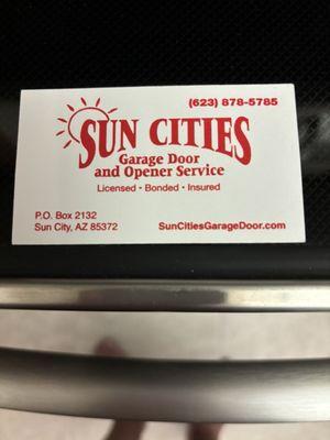Sun Cities Garage Door Company