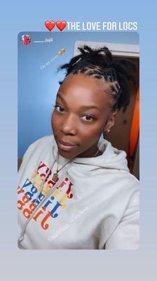 Fresh palm twist locs