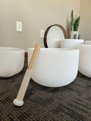 Sound bath, vibrational healing, sound bowls... all names for this deeply relaxing offering