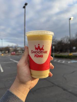 $2 20oz birthday smoothie coupon: island impact (spent $2.12 total) (instagram: @issa.cheatday) (3/15/25)