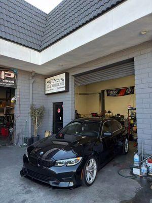 2021 330i Front Lip and H&R lowering springs installed.