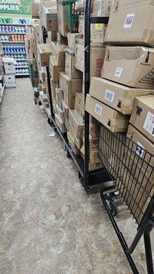 This is just one of the demonstrations of how much stock is in the boxes and this was bath and beauty.