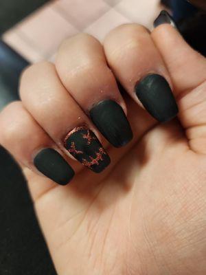 They did a good job, but she was rushing and cut my fanger, and it was bleeding.