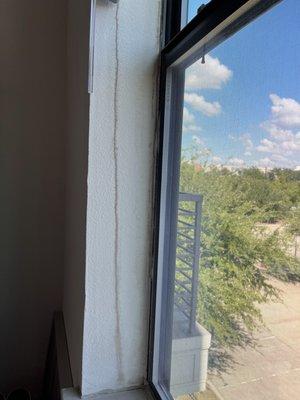 Water intrusion at least twice now and what appears to be mold growing in my bedroom now. They are aware of the damage & have done nothing.