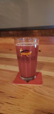 Dewey Secret Machine, it's a fruited beer