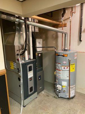 New hvac with new water heater