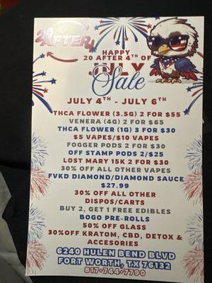 Advertisement page for this location / 20 after 4