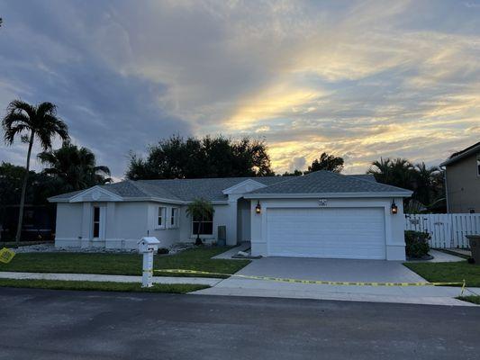 Finished project. Landscaping and new lighting coming soon.