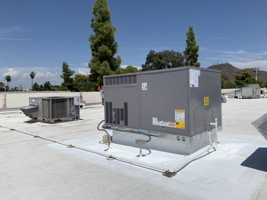 New Commercial package unit Install.