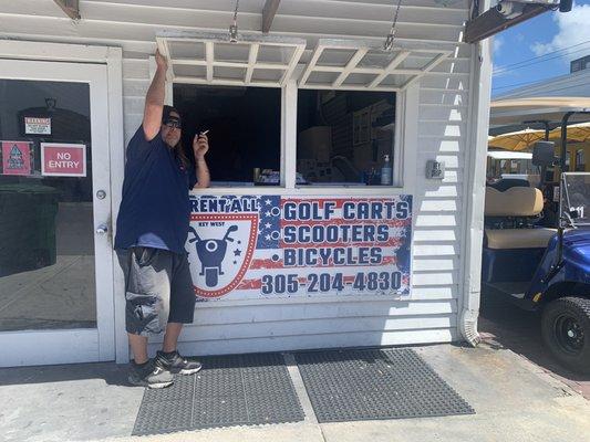 Jerk running bike rental business