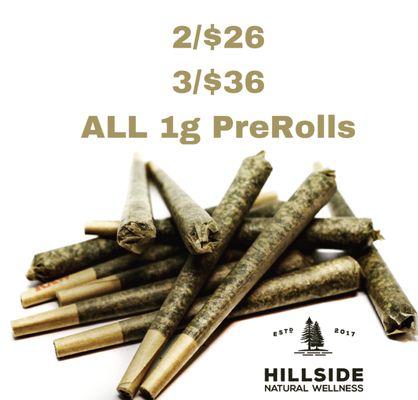 We always have deals on prerolls. These are FULL Flower prerolls so you don't have to choose between quality and deals.