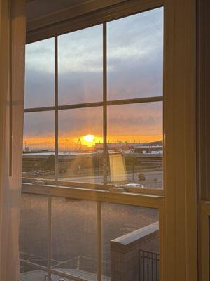 View from our room on the first floor