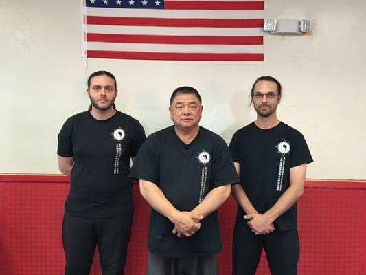 May 2016 AZ Seminar - Devin Manuel (left) and DeWayne Nikkila (right) with I Liq Chuan Grand Master Sam F.S. Chin