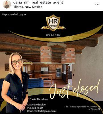 Just closed house with huge potential in Tijeras, New Mexico. Buyers got a great deal!