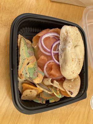 Brooklyn Fresh Nova Sandwich. Awesome and packed with lox.