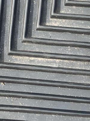 Rubber mats still dirty