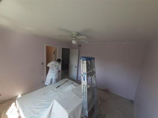 Paint on Ciling and Walls