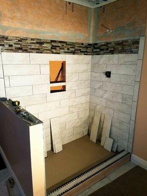 Schluter custom shower