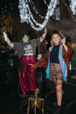 Salon owners Simone and Sam