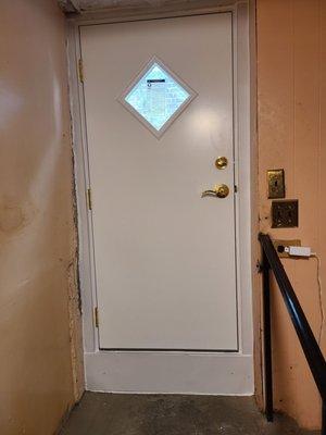 Thr door installed by JDR