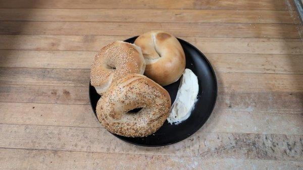 Plain, Sesame, & Everything Bagel