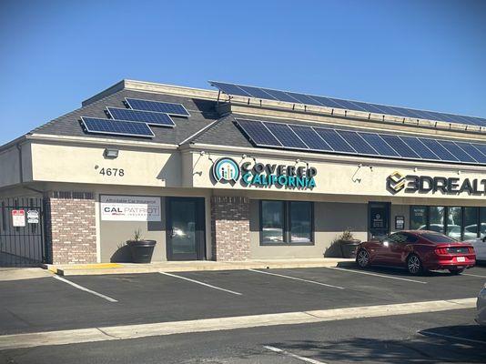 Front view of office