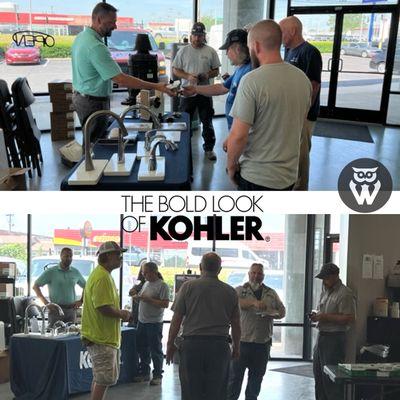 Lexington plumbing counter day with Kohler!