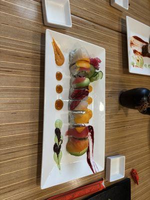 Rainbow Roll & homemade sauces