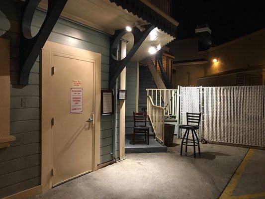 There's the entrance.