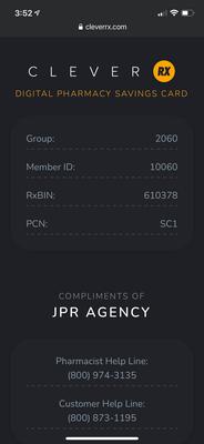 CleverRx is a discount Rx program that is free to use and can save you $$ maybe even over your current Rx plan.