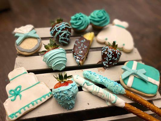 desserts, chocolates, cookies, cupcakes, breads. Make your event over the top!