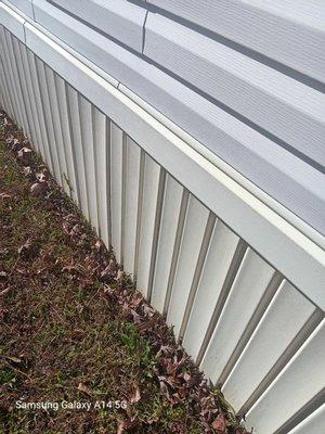 The new skirting for the customer.