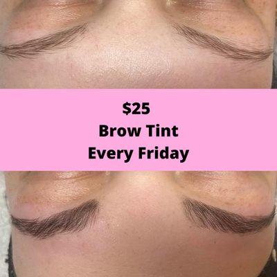 Eyebrow tinting