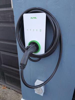 New EV charger install complete with ethernet