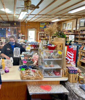 A little bit of everything is available at the Market Basket. Great stop for local produce!