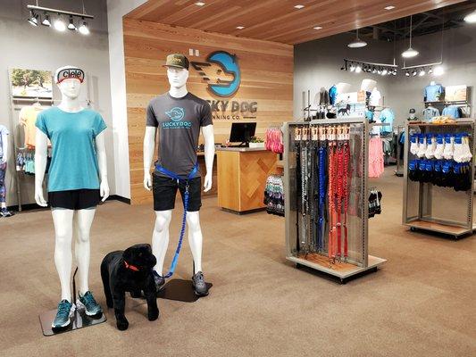 Interior of the shop with run products for you and your furry friends.
