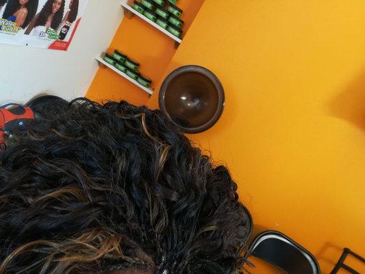 Front of the micro braids