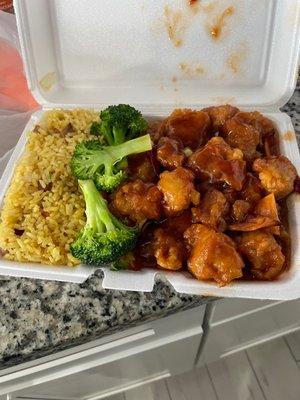 Orange chicken combination