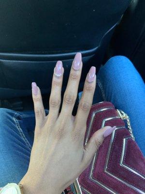 Manicured nails