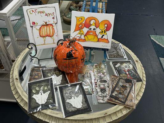 Embrace the beauty of fall and playful charm of Halloween