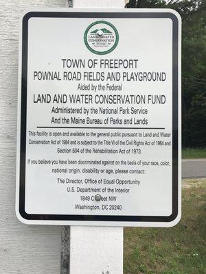 Pownal Road Playground