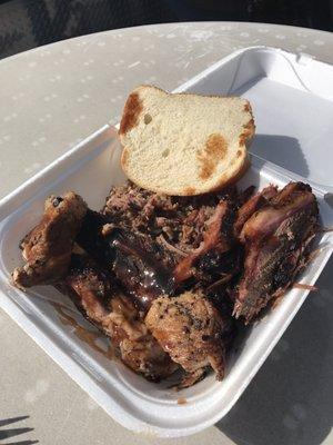 The meatsa platter from Dre's Place