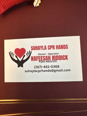 Suhayla CPR Hands