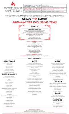 Premium Menu Soft Launch