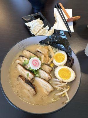 The pork ramen with extra pork and egg mmmm