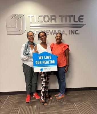 Picture taken after closing documents were signed