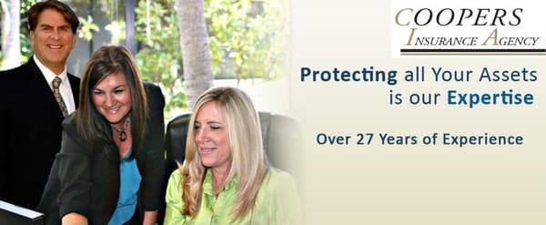 Coopers Insurance Agency - "Protecting all Your Assets is our Expertise - Over 27 Years of Experience"