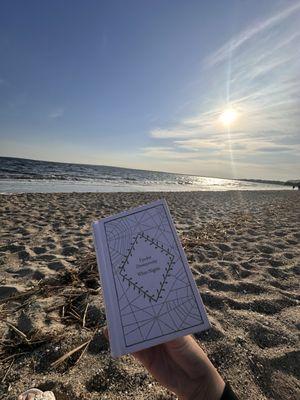 Book, beach area