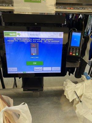 New self check out.