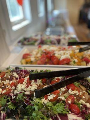 Crazy Radicchio Salad, Fresh Tomato, Feta, Cucumber salad